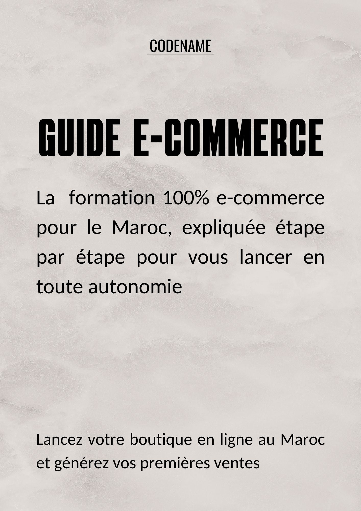 Formation e-commerce Maroc (en ligne)